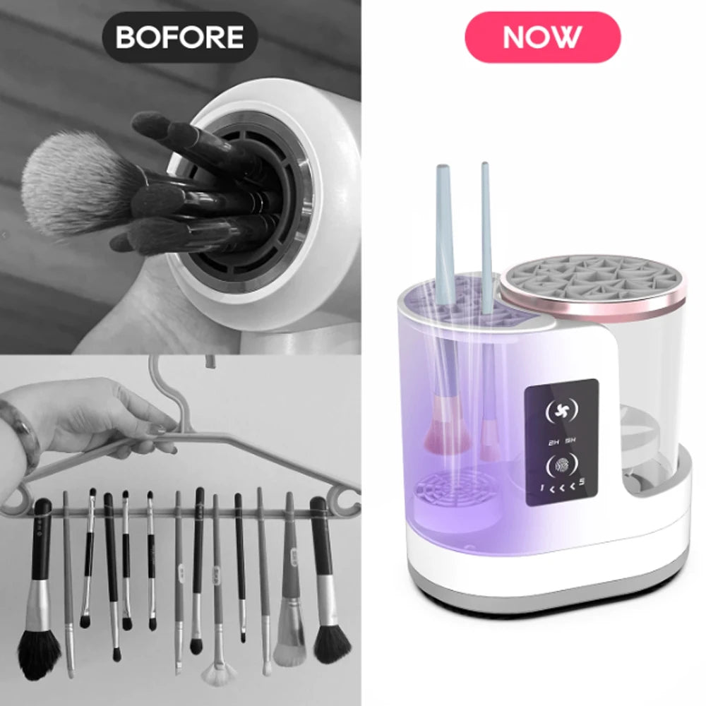 Valentine's Day gift, a ladies' exclusive electric makeup brush cleaner, a cleaning tool for makeup brushes and foundation.